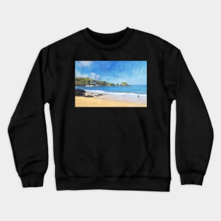 Mother Ivey’s Bay, Cornwall, Original Art Crewneck Sweatshirt